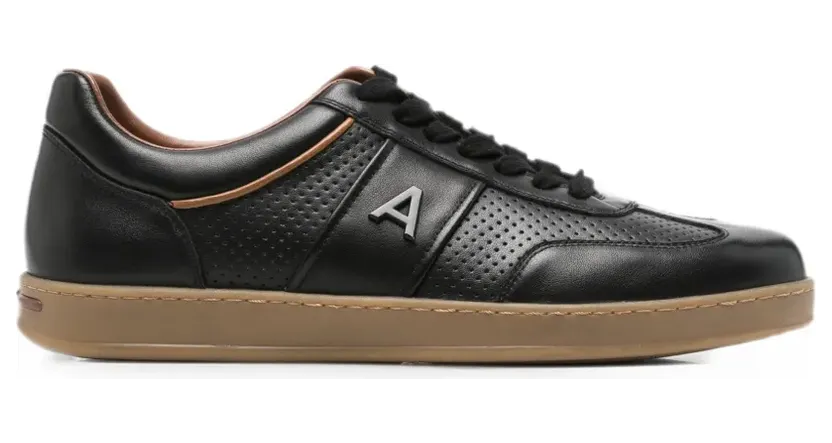 Alberto Gozzi Geperforeerde leren “Black” (604126118)