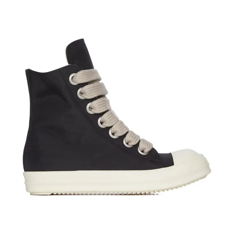 Rick Owens DRKSHDW Concordians Jumbo Lace High Black Milk Nylon Canvas (DU02E7818NCVW2-911)