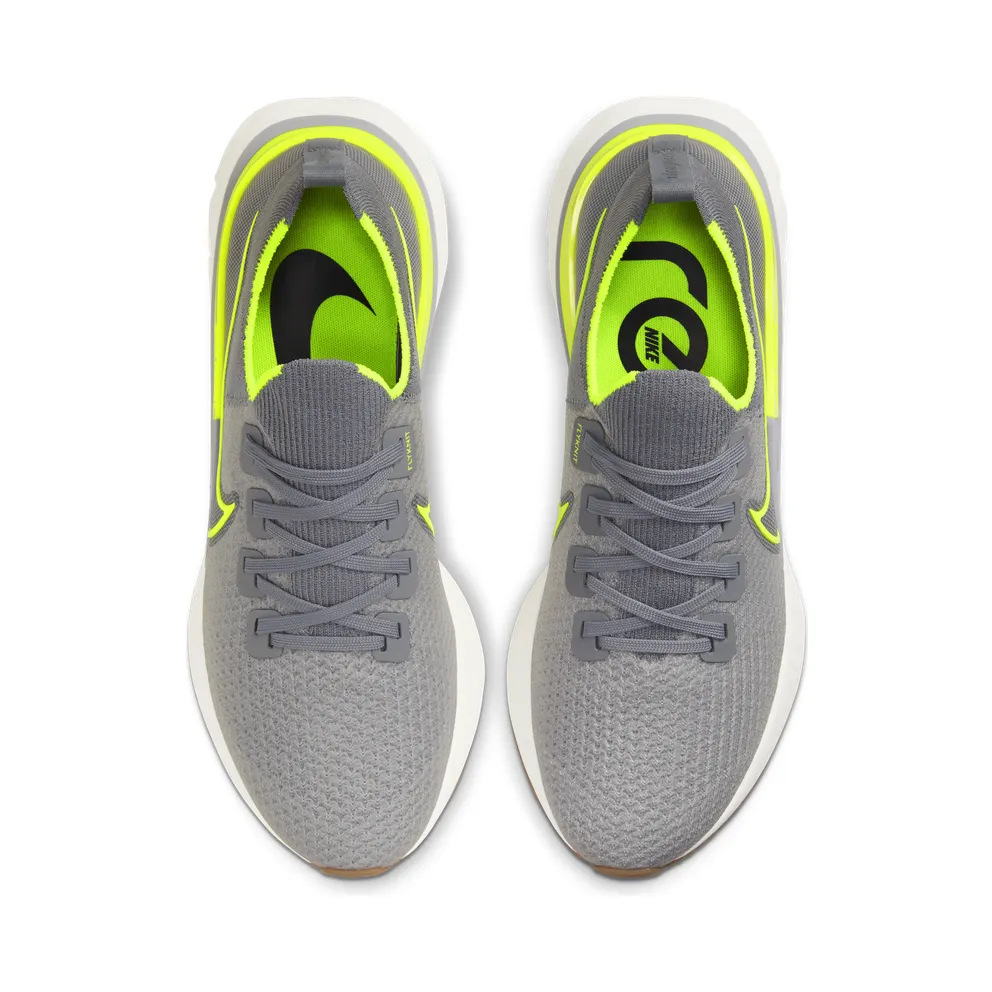 Nike React Infinity Run Flyknit Particle Grey Particle Grey/Wolf Grey-Sail-Volt (CD4371-008)