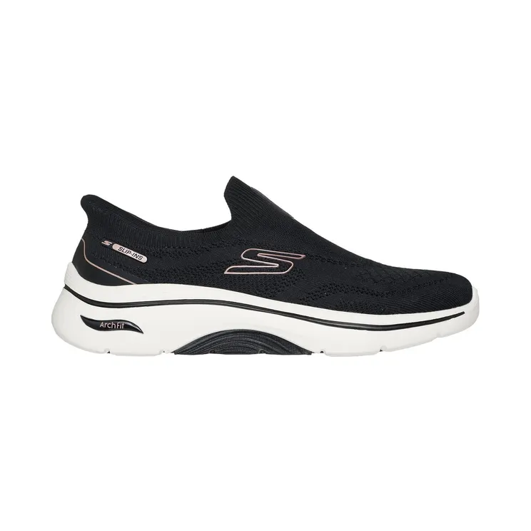 Skechers Slip-Ins: GO Walk Arch Fit 2.0 “Tatum Black / Roos Gold” (125343BKRG)