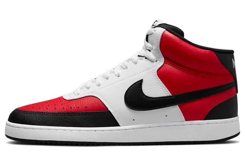 Nike Court Vision Mid White Red Black (DM1186-600)