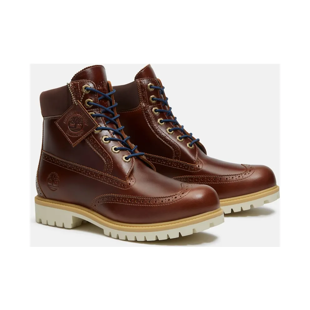 Timberland 6 Premium Brogue Boot Medium Brown Wingtip (TB0A2A8V-EM4)