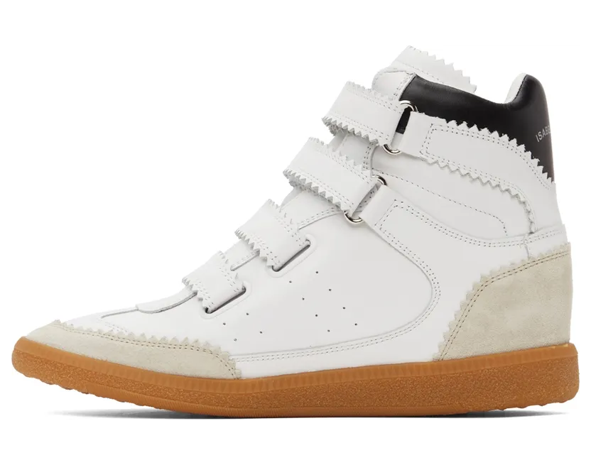 Isabel Marant White Bilsy Vintage Sneakers (00MBK0037-00M007S) (3)