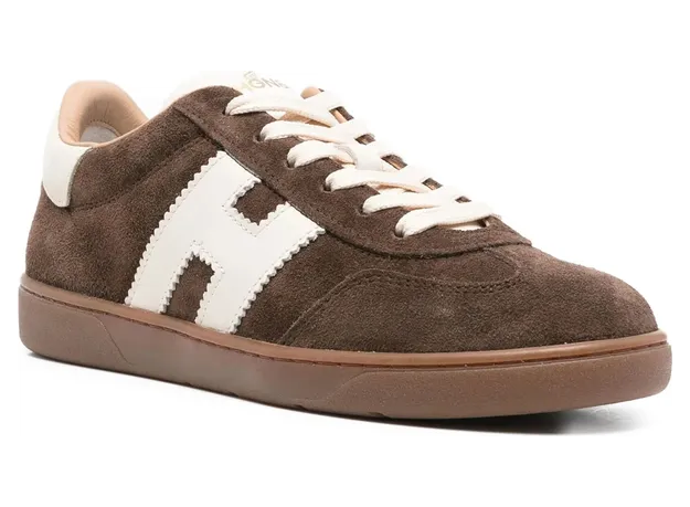 Hogan Cool Logo-patch Leather “Brown” (HXW6470FB60U HK02FJ) (4)