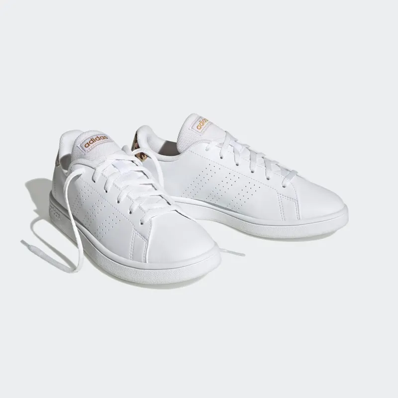 Adidas Advantage Base Cloud White / Cloud White / Gold Metallic (H03791)