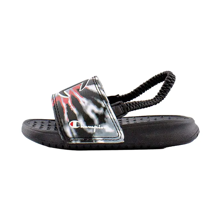 Champion Super Slides Tie Dye TD “Black / Scarlet / Multicolor” (CP101195T)