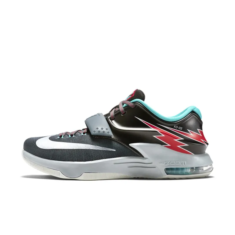Nike KD 7 Flight Classic Charcoal/Dove Grey-Light Retro-University Red (653996-005)