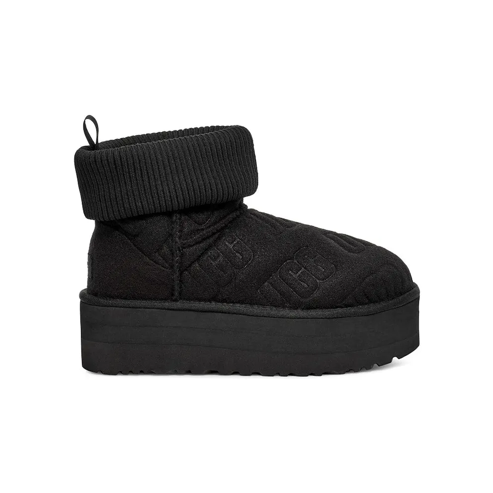UGG Classic Mini Platform Felted Boot Black (1144047-BLK)