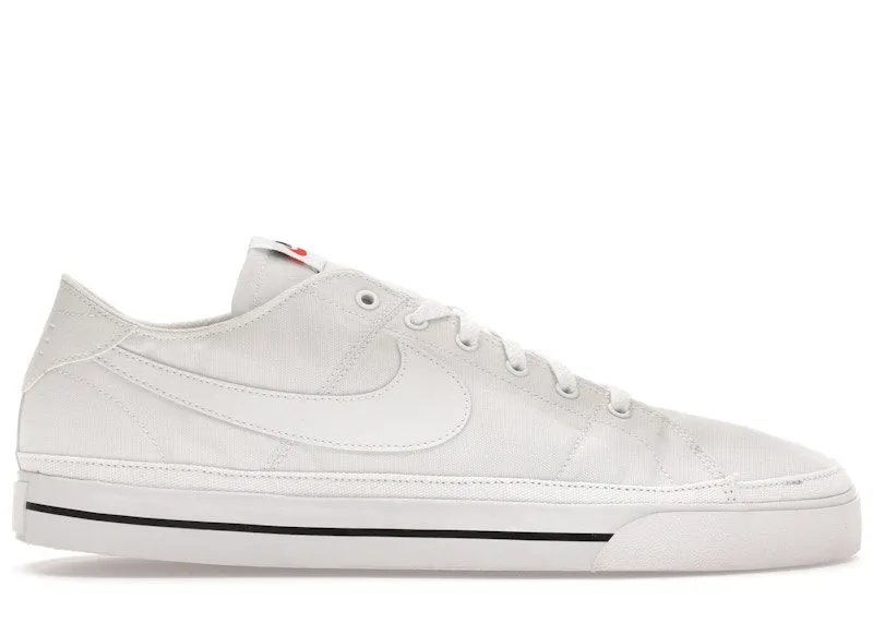 Nike Court Legacy Canvas White Black (CW6539-100)