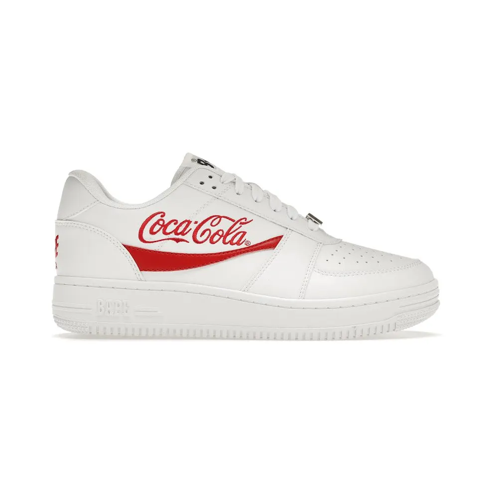 A Bathing Ape Bape Sta Low Coca-Cola White (1G23191913-WHT)