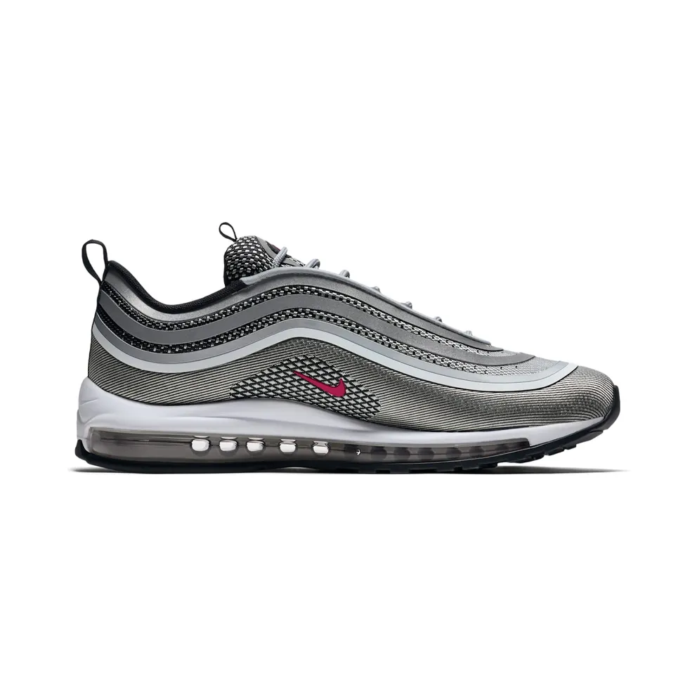 Nike Air Max 97 Ultra 17 Silver Bullet Metallic Silver/Varsity Red-Black-White (918356-003)