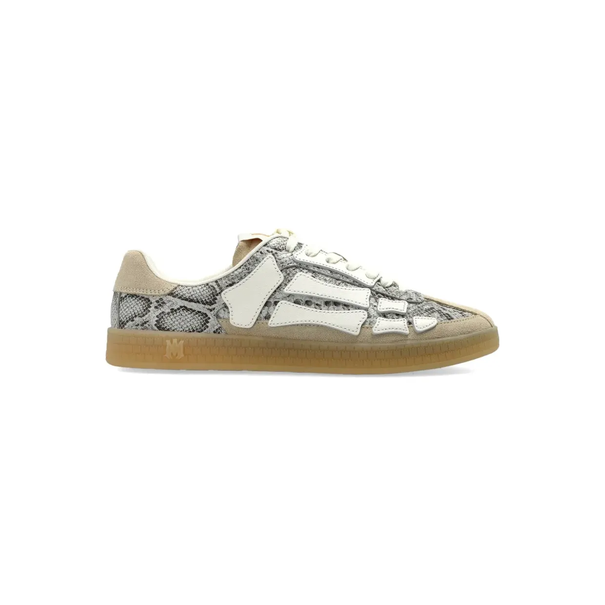 AMIRI Pacific Bones sneakers met slang – Beige (AMSNSN1064)