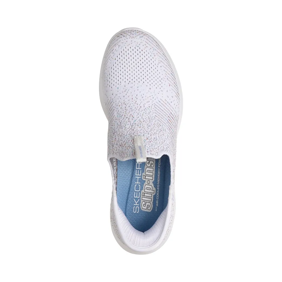 Skechers Slip-ins: Ultra Flex 4.0 – Midnight Sparkle Sneaker White