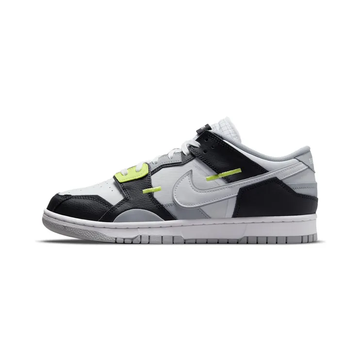 Nike Dunk Low Scrap “Black / Wolf Grey / Light Lemon Twist / White” (DC9723-001)