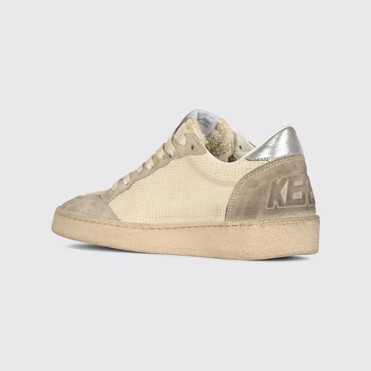 Golden goose Ball Star Distressed Leather and Cotton Sneakers Nude (GWF00117F00876015260) (2)