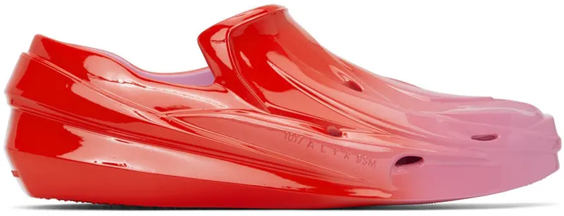1017 ALYX 9SM Red & Pink Mono Slip-On (AAUSN0028OT01.CS22)