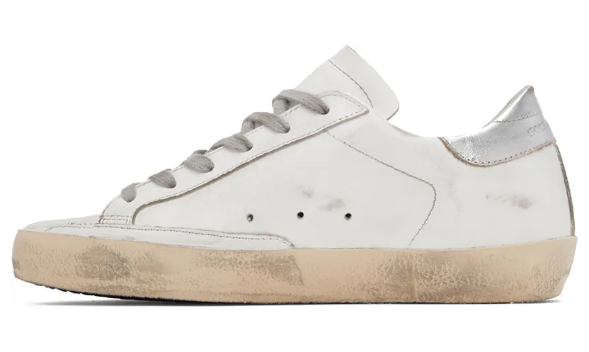 Golden Goose SSENSE Exclusive White & Black Glitter Superstar Sneakers (F00101.F001213.10238) (3)