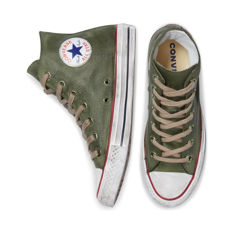 Converse Waxed Canvas Chuck Taylor All Star High Top Green Waxed Winterized (169137C)