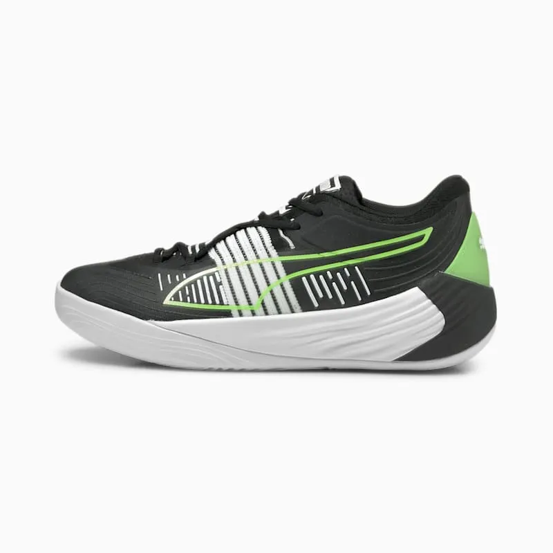 Puma Fusion Nitro Basketball Shoes Black/Green (195587-01)