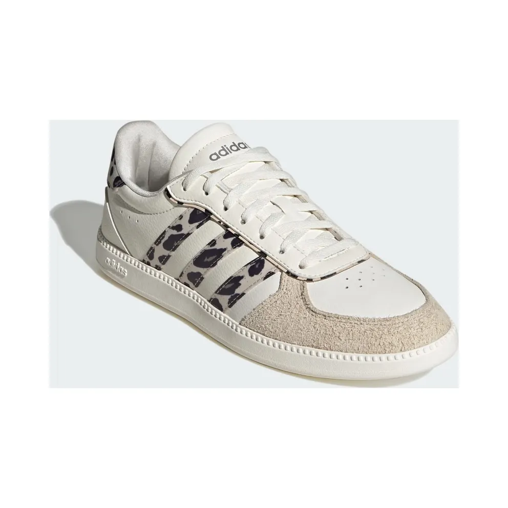 Adidas BREAKNET SLEEK Shoes Core White / Crystal Linen / Khaki Six (KI2639)