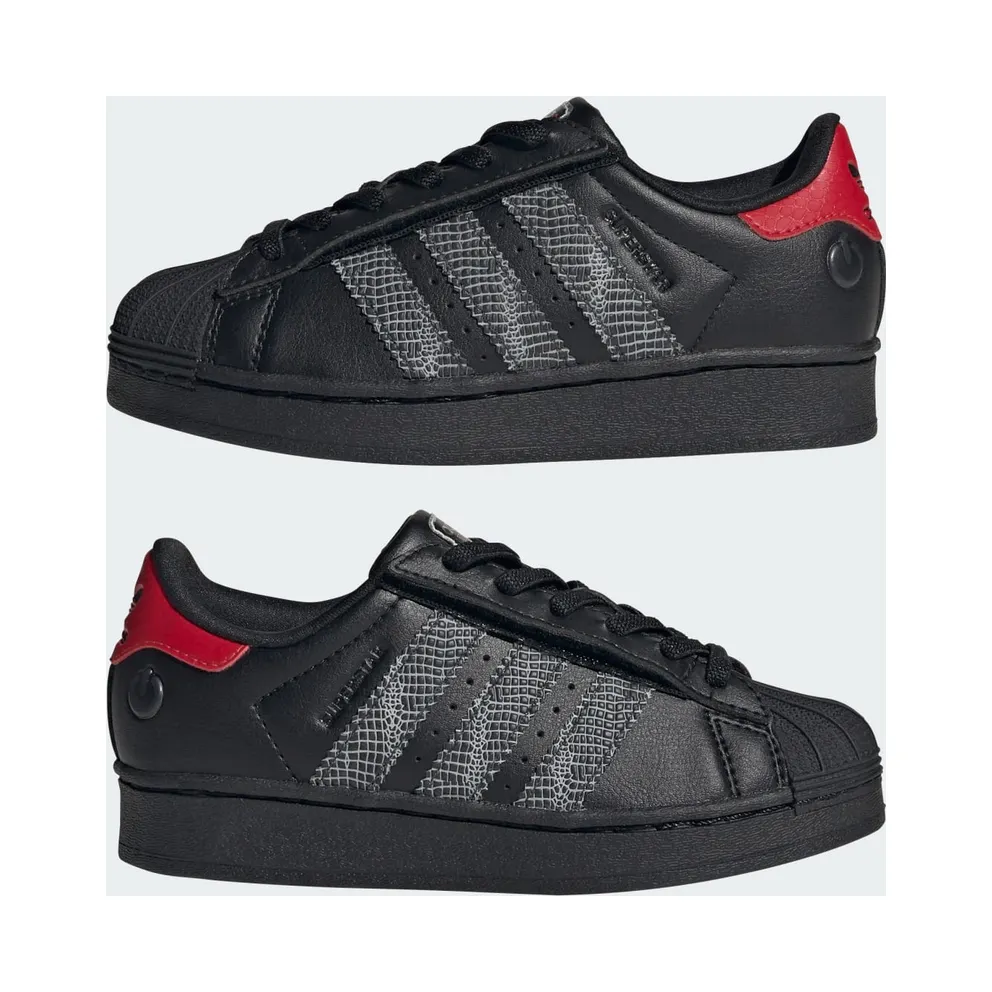 adidas Superstar LED Lights Comfort Closure Core Black Red (IH6388)