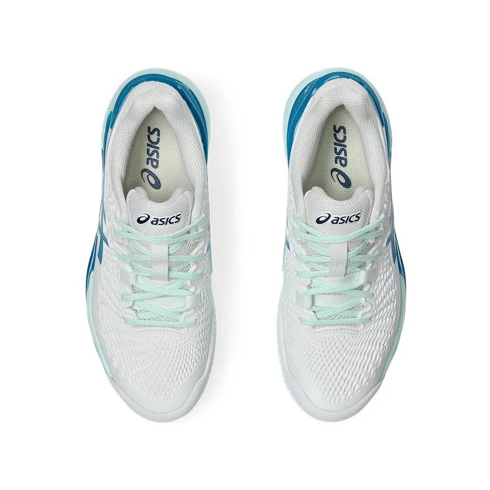 ASICS Gel-Resolution 9 Clay White Teal Blue (1042A224-102)