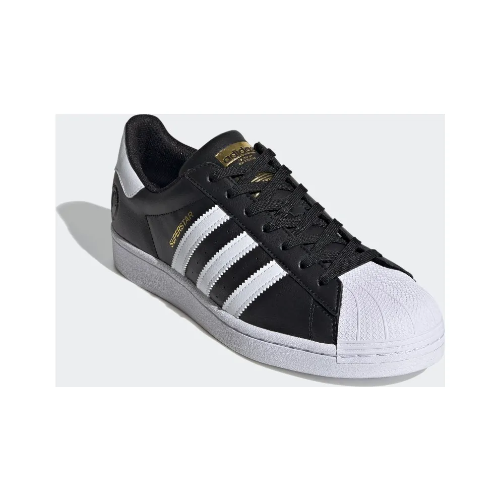 adidas Superstar Vegan Black White Core Black/Cloud White/Gold Metallic (FW2296)