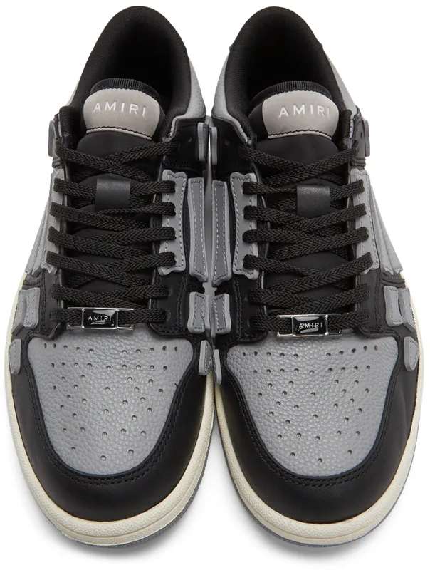 AMIRI Black & Grey Low Skel Top Sneaker (SS22MFS003)