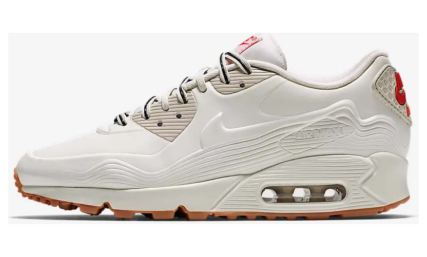 Nike Air Max 90 VT Tokyo (W) “White / Light Beige Chalk / Velvet Brown” (813153-100)