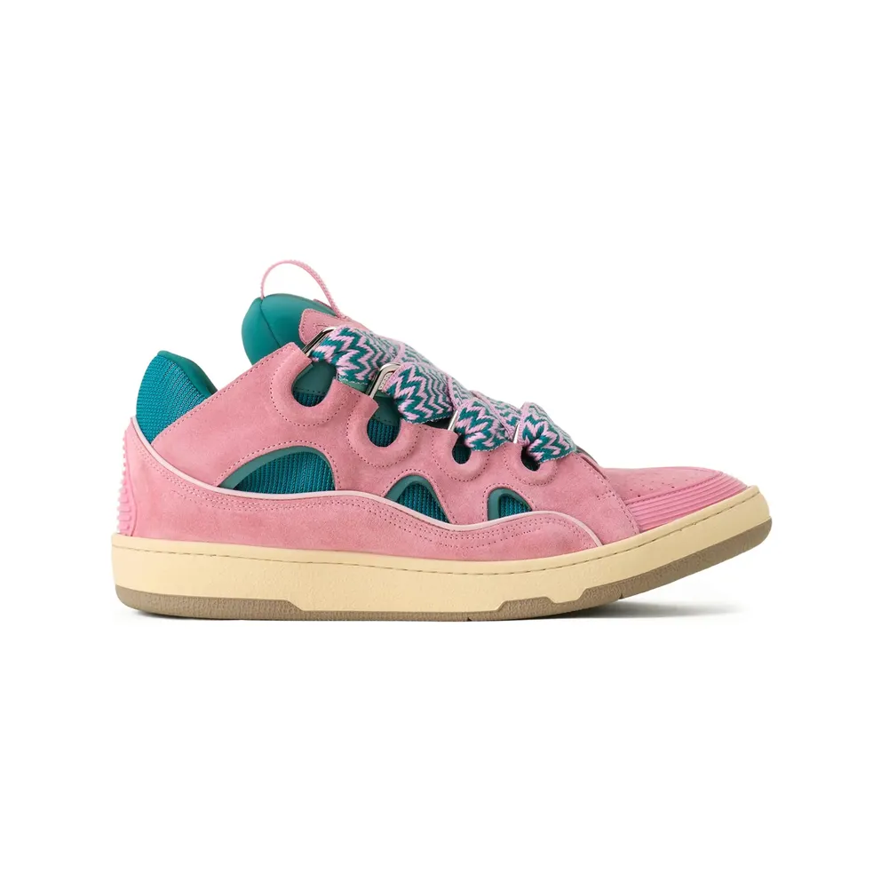 Lanvin Curb Cut-out Lace-up “Pink/Green” (FU-SKDK12 BICO-E25 4050)