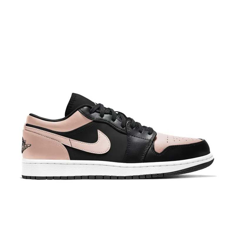 Jordan 1 Low Crimson Tint (GS) – “Black / Crimson Tint / White” (553558-034)