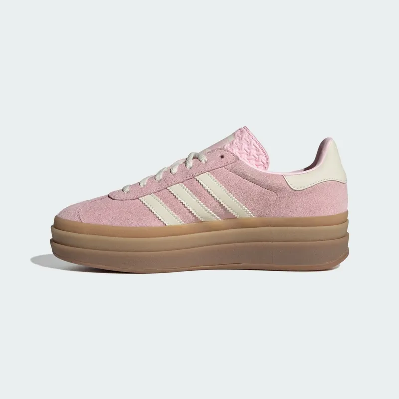 Adidas Gazelle Bold Clear Pink / Cream White / Gold Metallic (JQ7777)