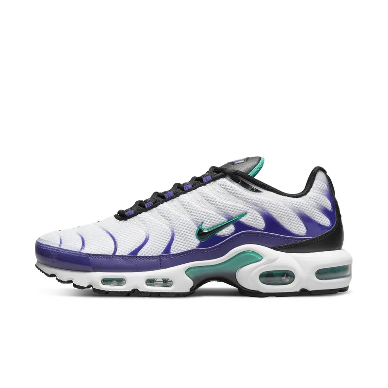 Nike TN Air Max Plus Grape – “White / Black / Grape Ice / New Emerald” (DM0032-100)