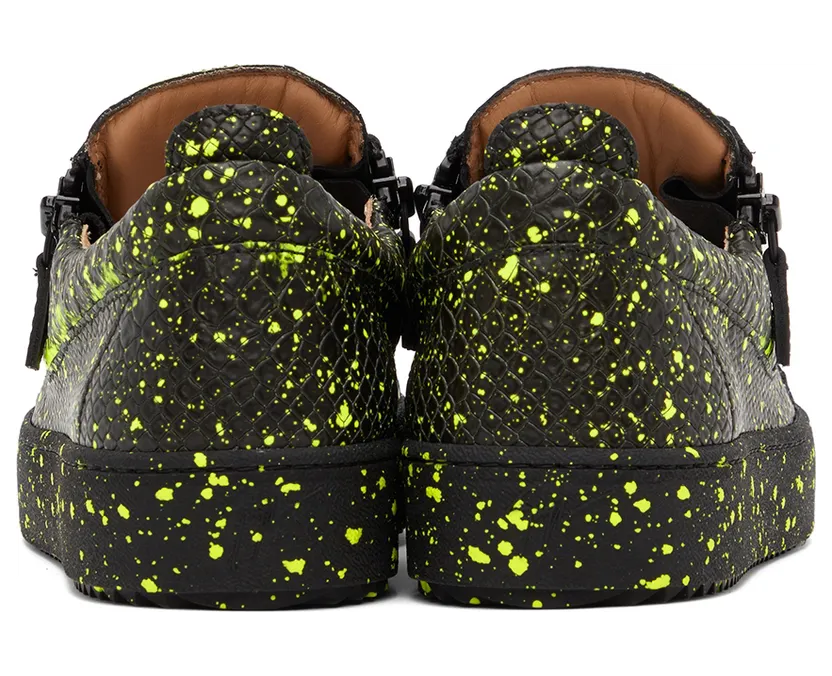 Giuseppe Zanotti Black & Yellow Frankie Sneakers (RU20000-92855) (2)