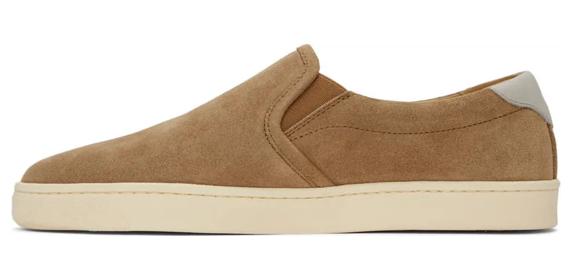 Brunello Cucinelli Brown Hybrid Slip-On Sneakers (MZUCTEN269) (3)