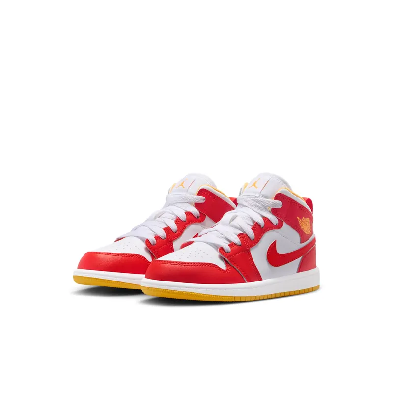 Air Jordan One Mid Speed Red / White / Gold (IM6563-624)