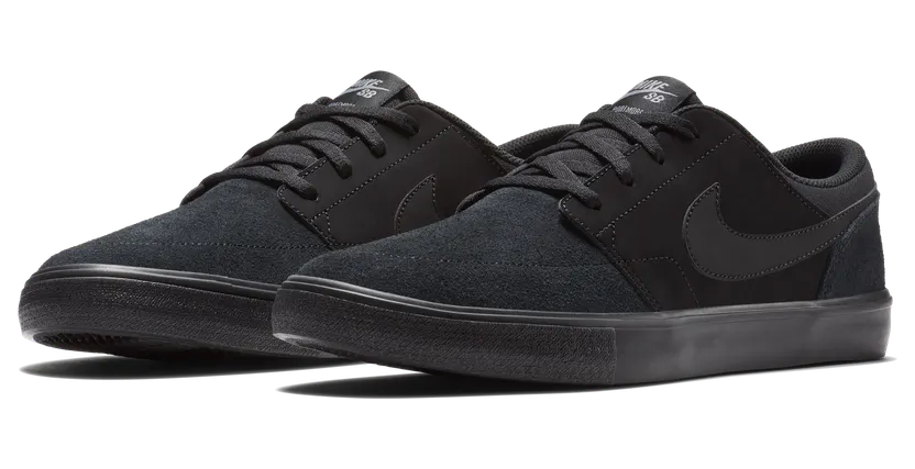 Nike SB Solarsoft Portmore II Skateschoen voor heren Zwart (880266-005)