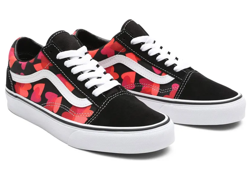 VANS Valentines Hearts Old Skool Schoenen (Zwart)
