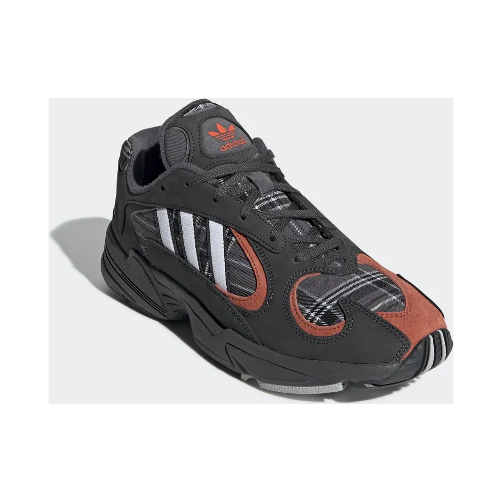 adidas Yung-1 Orange Plaid Solid Grey/Solid Grey/Raw Amber (EF3967)