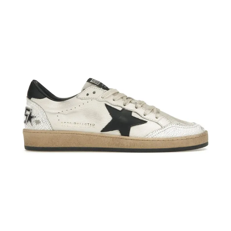 Golden Goose Ball-Star Low White Nappa Black Star (GMF00117F00377110283)
