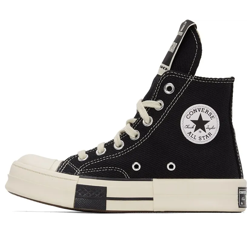 Rick Owens Drkshdw Black Converse Edition DRKSTAR Hi Sneakers (DC01BX686 CTDR1) (3)