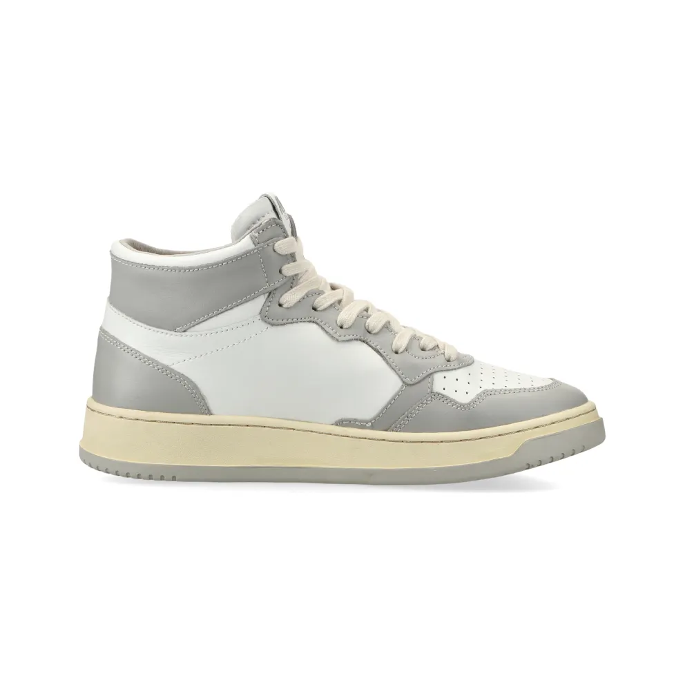 Autry Medalist Mid W (Grey / White) – AUMWWB10
