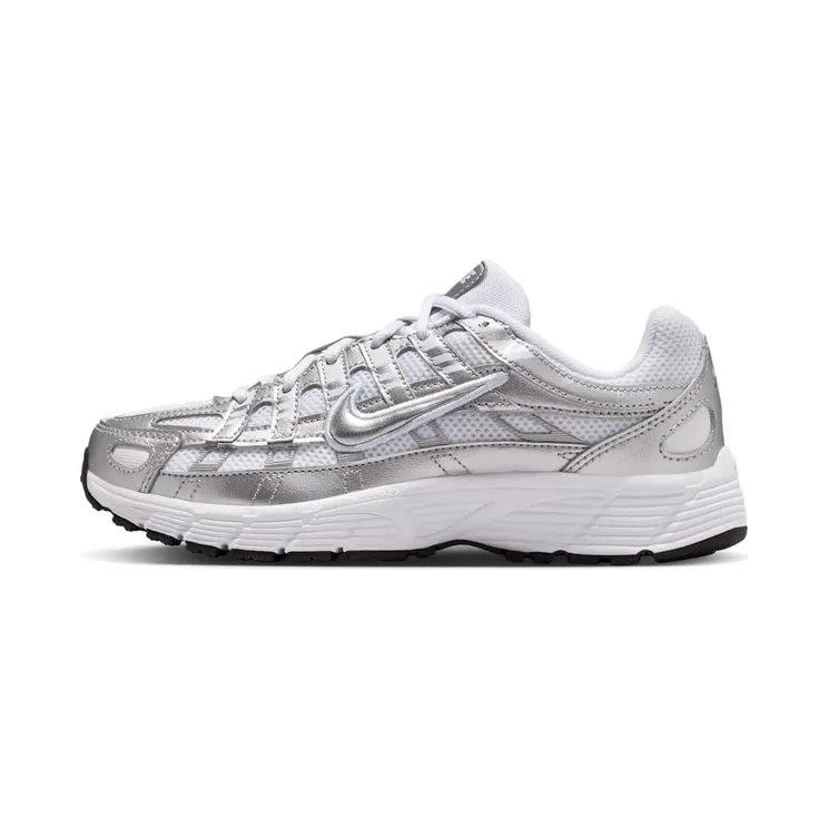 Nike P-6000 “White / Blue Tint / Black / Metallic Silver” (HV5064-101)
