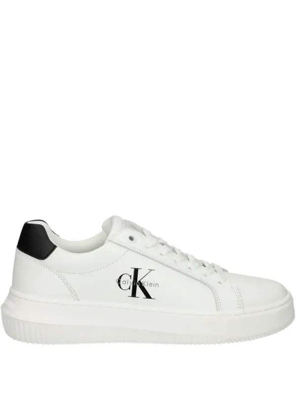 Calvin Klein Jeans Leren with logodetail – White (YW0YW01872)