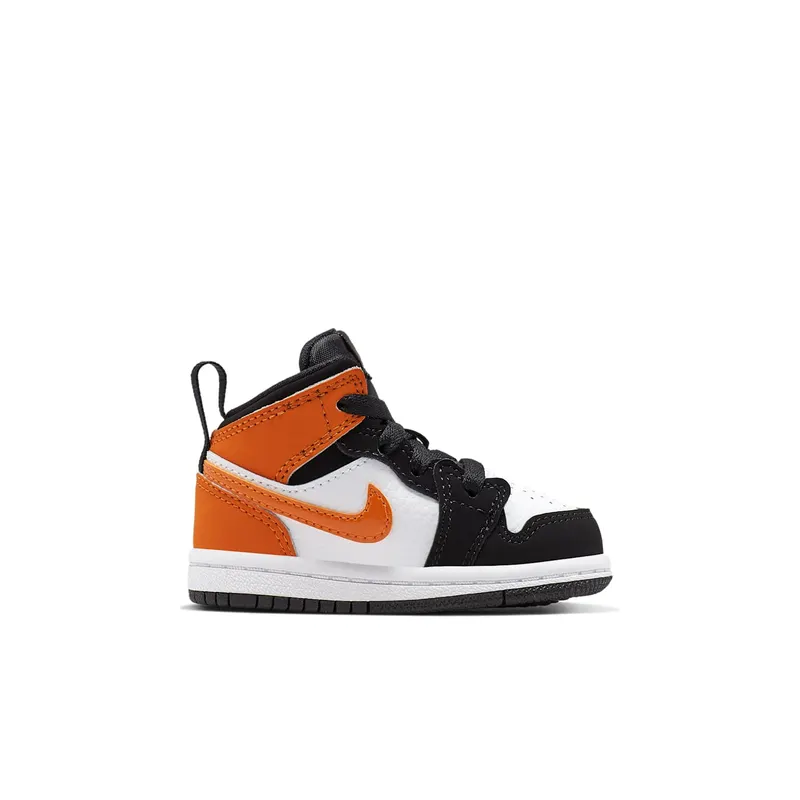 Jordan 1 Mid Shattered Backboard (TD) Black/Starfish-Starfish-White (640735-058)