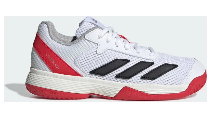 Adidas Courtflash Tennis Kids Cloud White / Core Black / Lucid Red (JI2448)