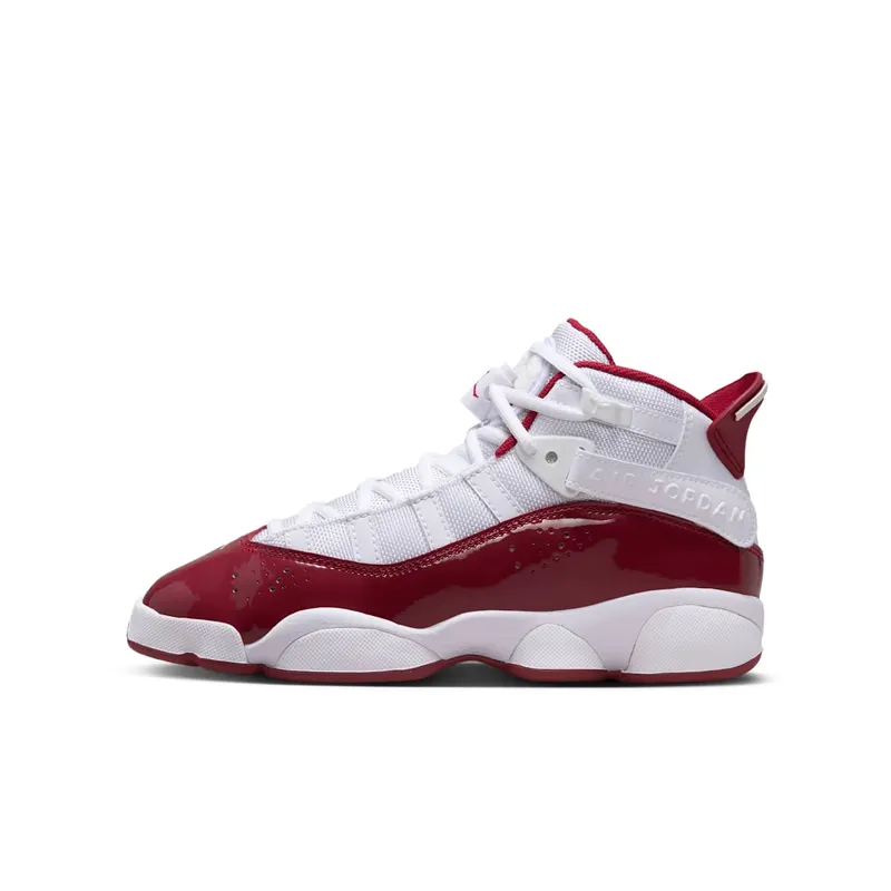 Jordan 6 Rings GS “White Team Red” (323419-165)