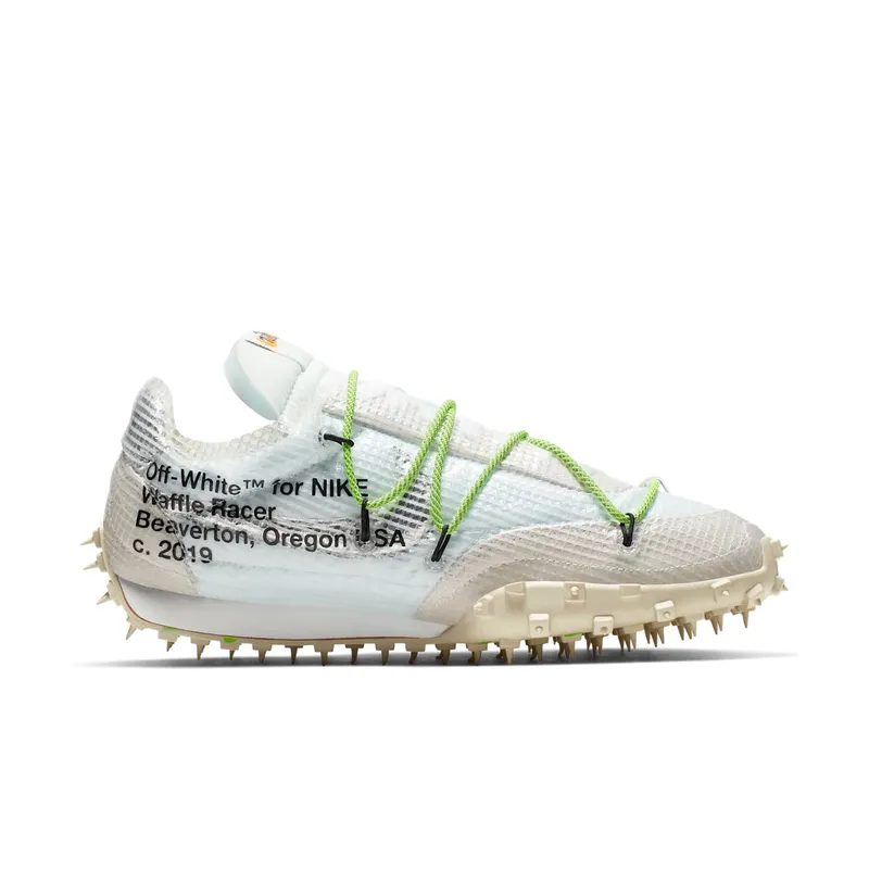 Nike x Off-White Womens Waffle Racer Electric Green (2019) (CD8180-100)
