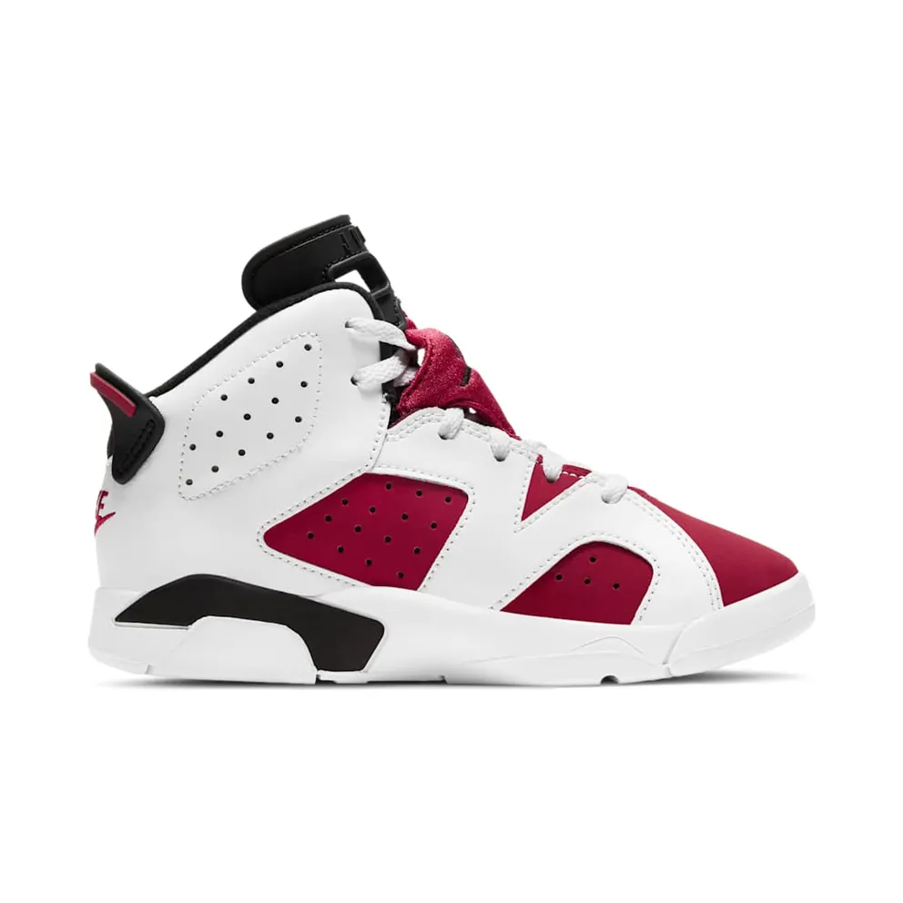 Jordan 6 Retro Carmine 2021 (PS) White/Black-Carmine (384666-106)