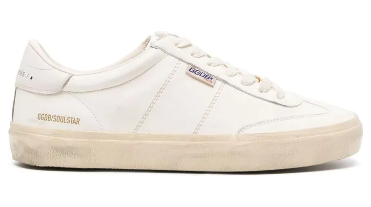 Golden Goose Soul-Star Distressed Leather “Neutrals” (GMF00464 F005049 11629)